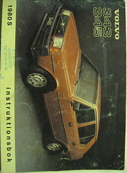 1980 Volvo 343 345 Instruktionsbok