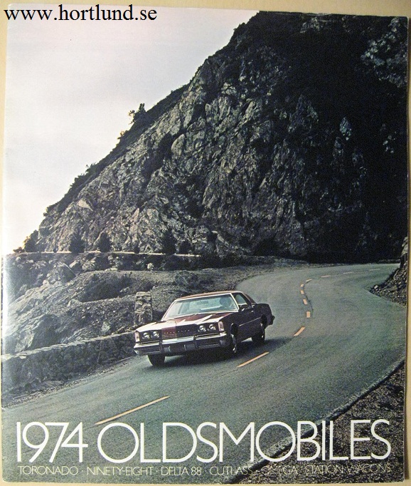 1974 Oldsmobile broschyr alla modeller