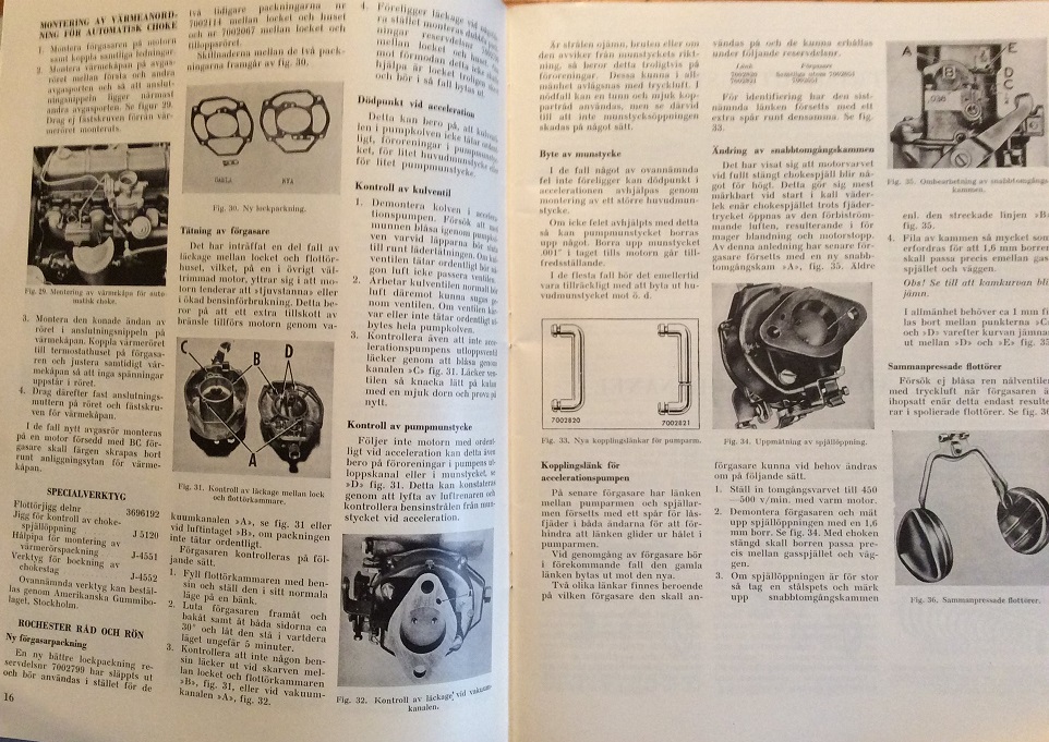 1948-1952 Chevrolet Servicehandbok supplement Svenska - 3