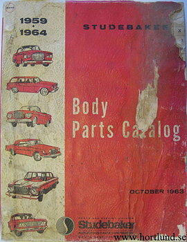 1959 - 1964 Studebaker Body Parts Catalog