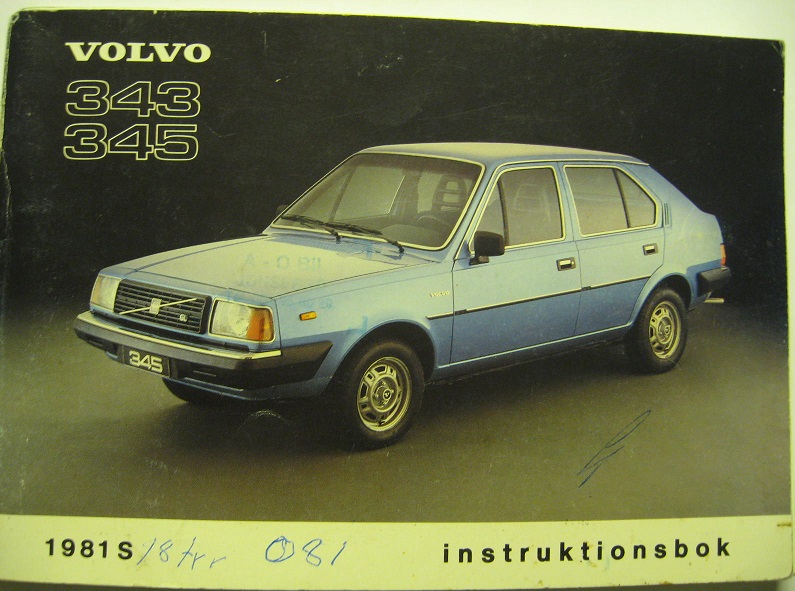 1981 Volvo 343 345 Instruktionsbok