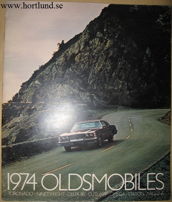 1974 Oldsmobile lyx broschyr alla modeller