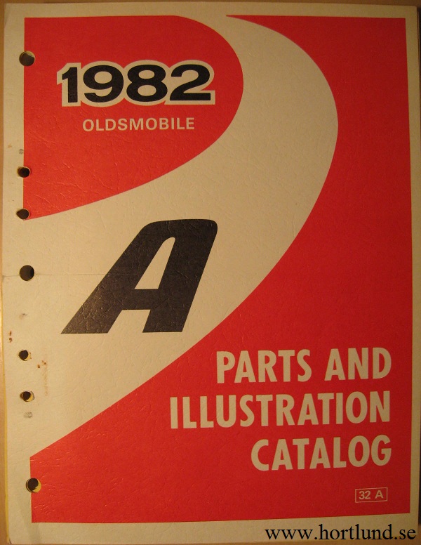 1982 Oldsmobile Cutlass Ciera Parts and Illustration Catalog