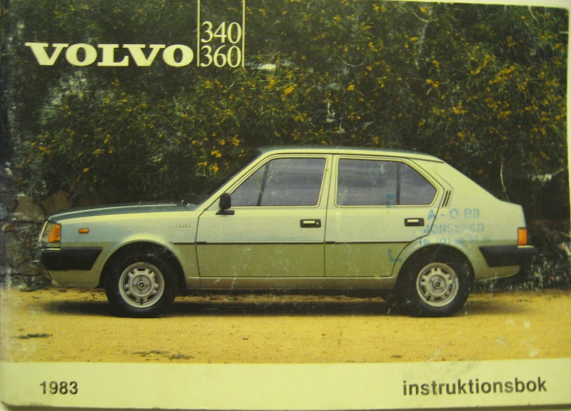1983 Volvo 340 360 Instruktionsbok 1:st utgåvan