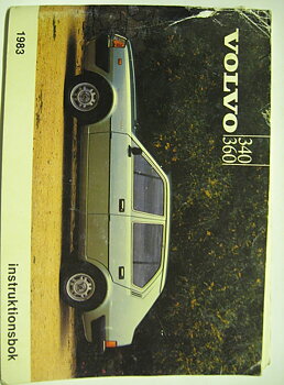 1983 Volvo 340 360 Instruktionsbok