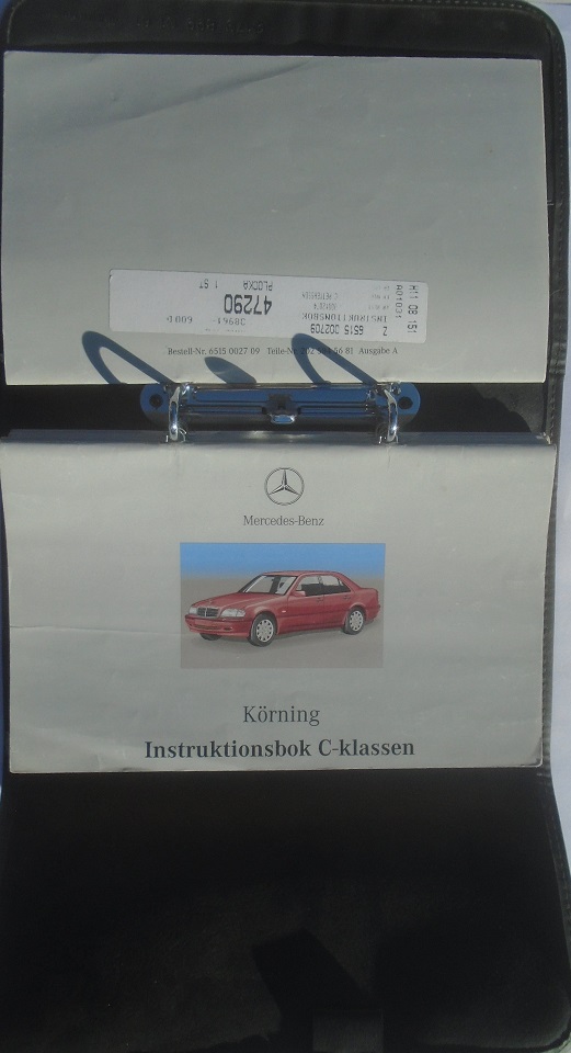 1997 Mercedes-Benz C-Klassen Instruktionsbok