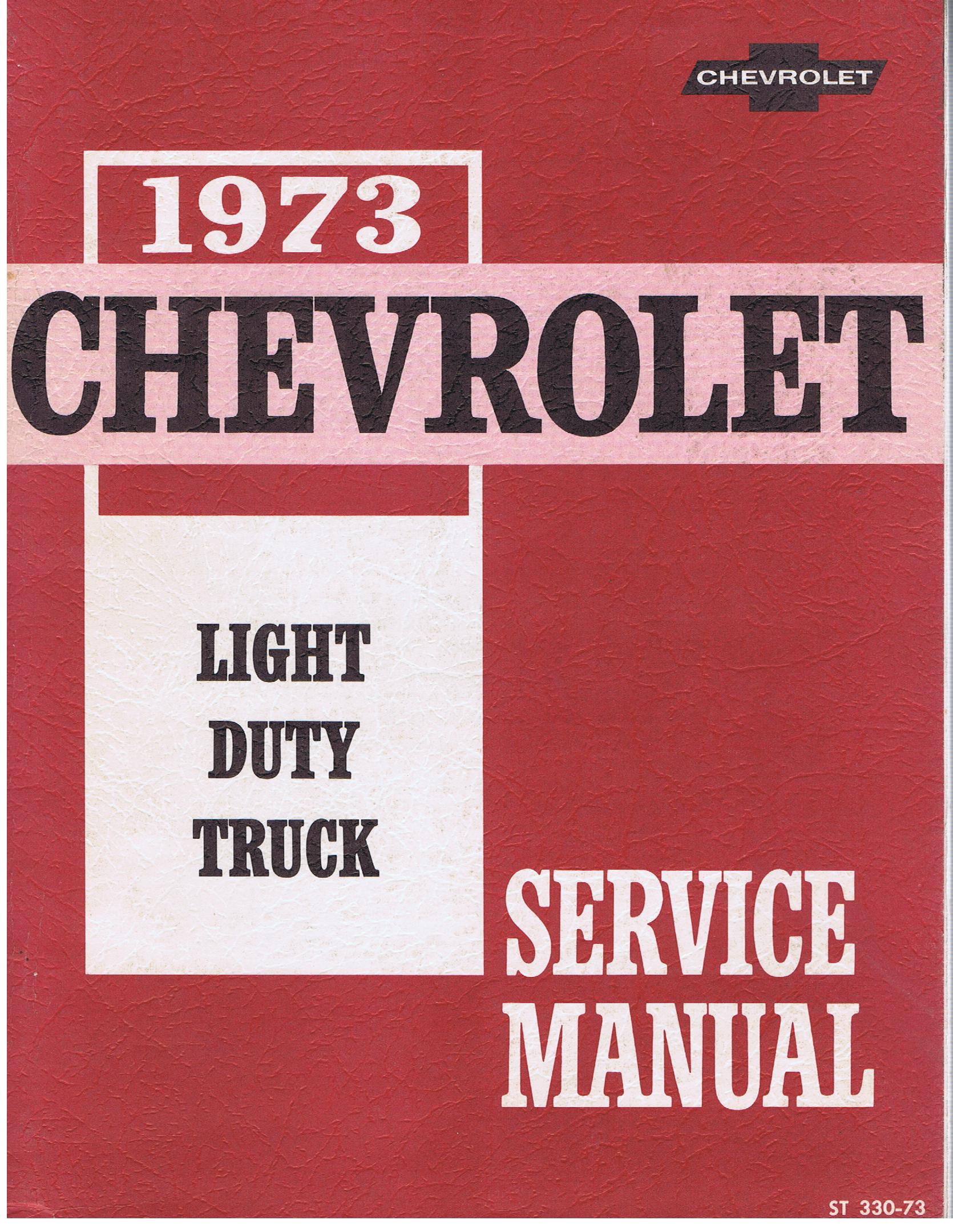 1973 Chevrolet Light Duty Truck Service Manual