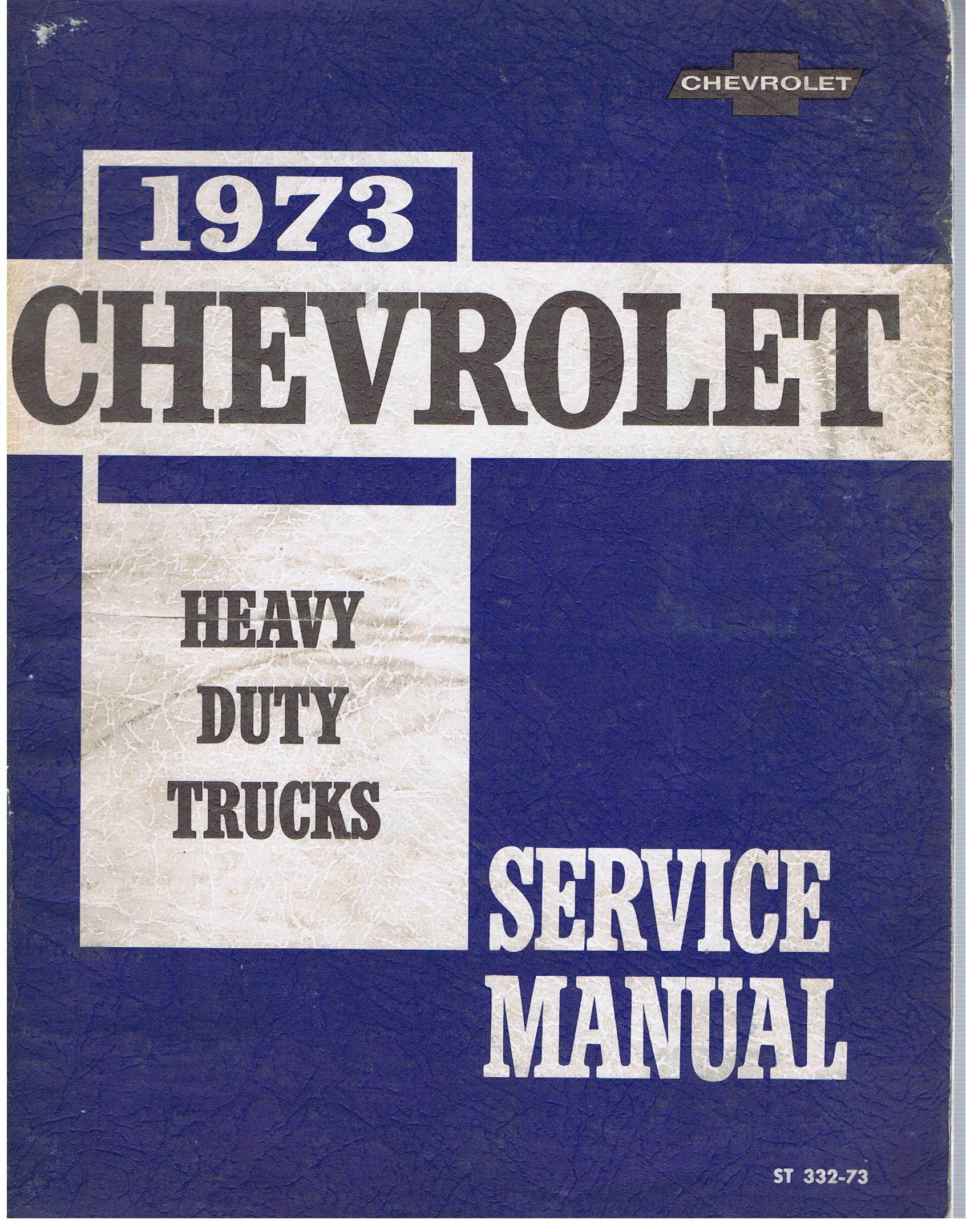 1973 Chevrolet Heavy Duty Trucks Service Manual