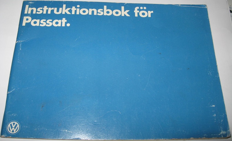 1979 Volkswagen Passat Instruktionsbok