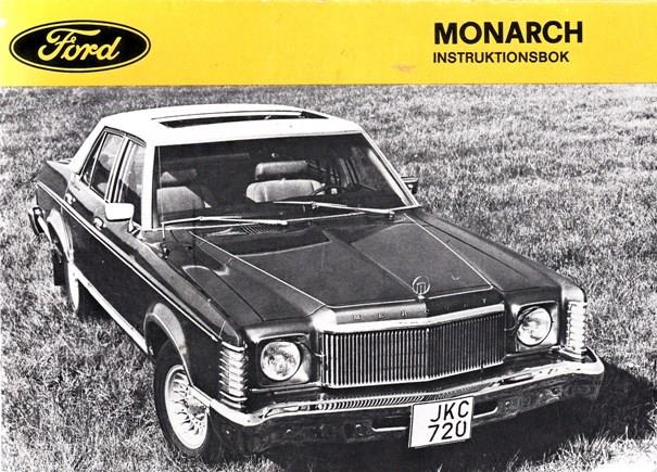 1976 Mercury Monarch Instruktionsbok svensk