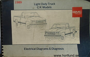 1989 GMC Light Duty Truck C/K Models Electrical Diagrams & Diagnosis