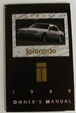 1989 Oldsmobile Toronado Owner's Manual