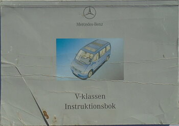 2001 Mercedes-Benz V-Klassen Instruktionsbok