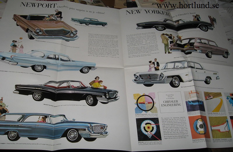 1962 Chrysler broschyr folder - 3