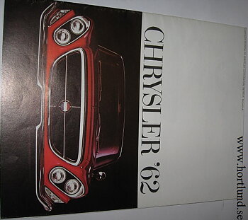 1962 Chrysler broschyr folder