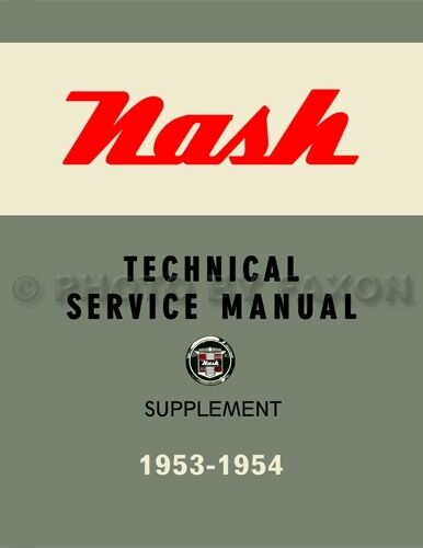 1953-1954 Nash Technical Service Manual supplement