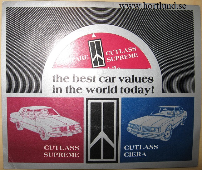 1982 Oldsmobile Cutlass Supreme and Ciera reklam
