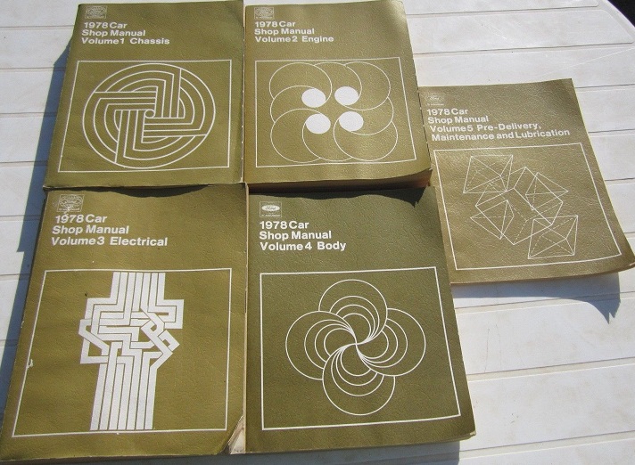 1978 Ford, Cougar,  Mustang, Thunderbird, Pinto, Bobcat, Maveric, Comet, Granada, Monarch, LTD II, Mercury och Lincoln Shop Manual