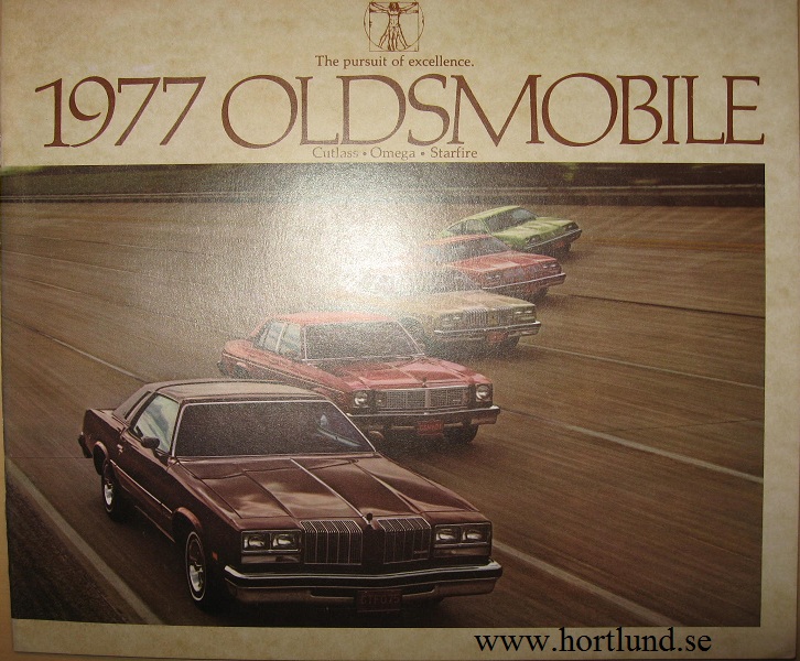 1977 Oldsmobile Cutlass Omega Starfire broschyr