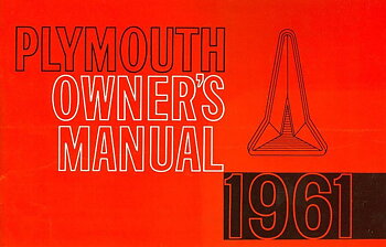 1961 Plymouth Owner's Manual