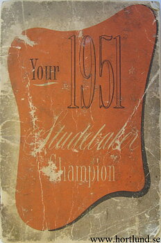 1951 Studebaker Champion Owner's Manual