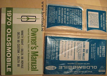 1970 Oldsmobile 98 88 Owner's Manual