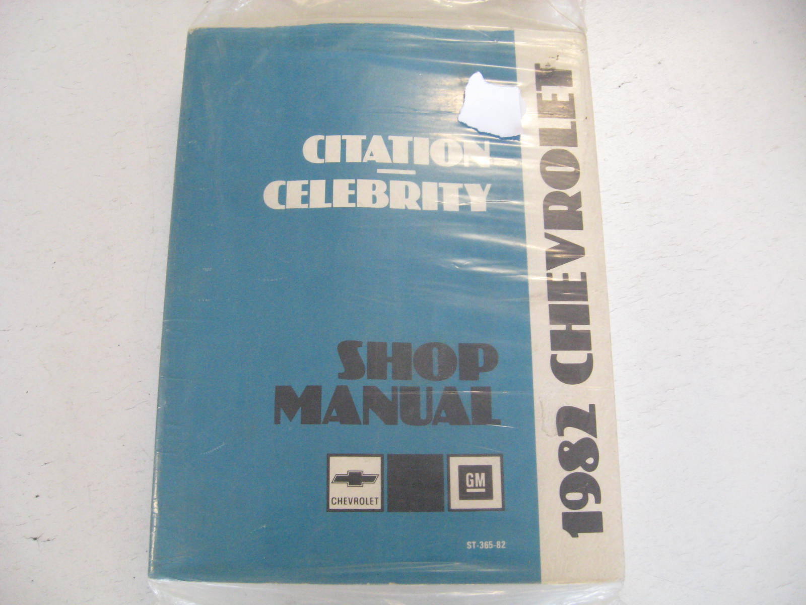 1982 Chevrolet Citation Celebrity Shop Manual
