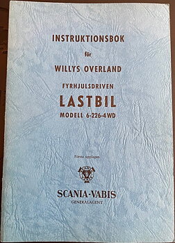 1954 Willys Overland 6-226-4WD Instruktionsbok svensk