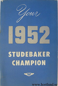1952 Studebaker Champion Owner's Manual