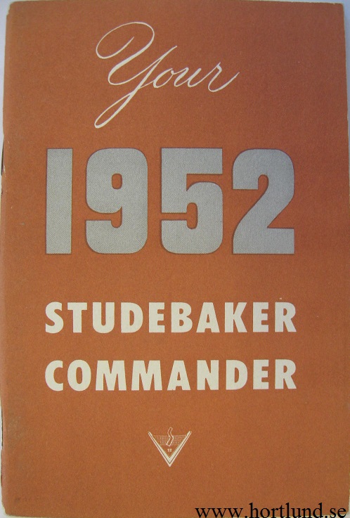 1952 Studebaker Commander Owner's Manual