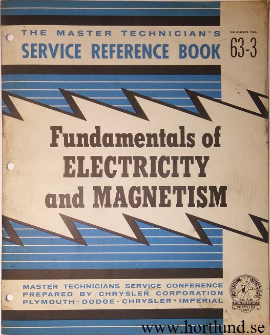 1963 Chrysler Corp. The Master Technician's Service Reference Book 63-3