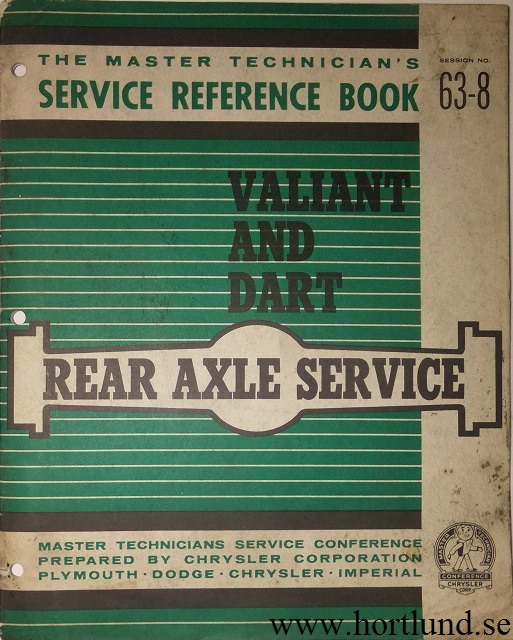 1963 Chrysler Corp. The Master Technician's Service Reference Book 63-8