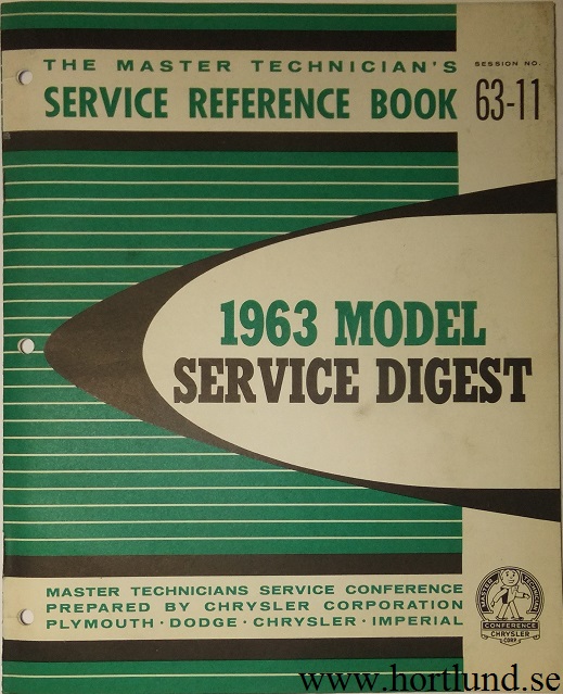 1963 Chrysler Corp. The Master Technician's Service Reference Book 63-11