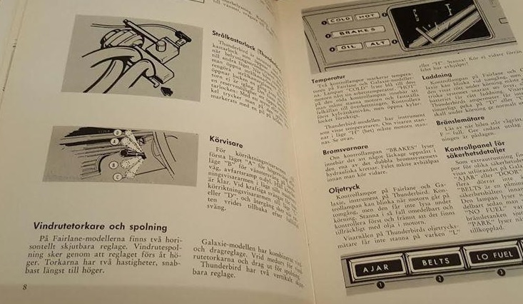 1967 Ford och Thunderbird Instruktionsbok svensk - 4