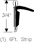 1961 -1968 Buick Cadillac Chevrolet Oldsmobile Pontiac beltline or scraper seals
