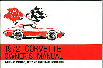 1972 Chevrolet Corvette Owner's Manual