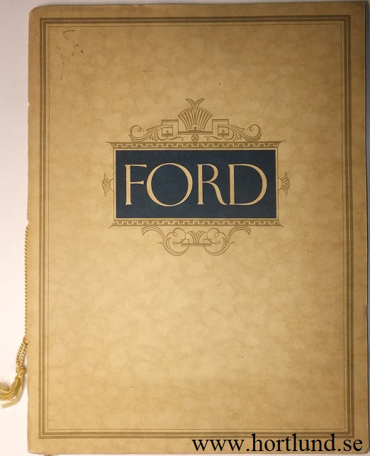 1928 Ford A Introduktionsbroschyr svensk