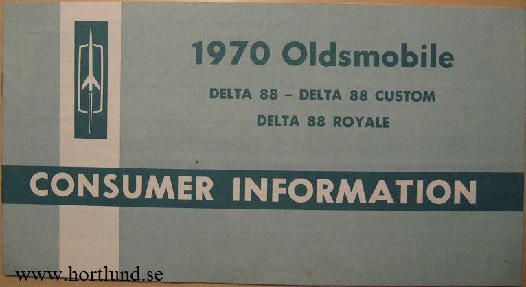 1970 Oldsmobile Delta 88 Consumer Information