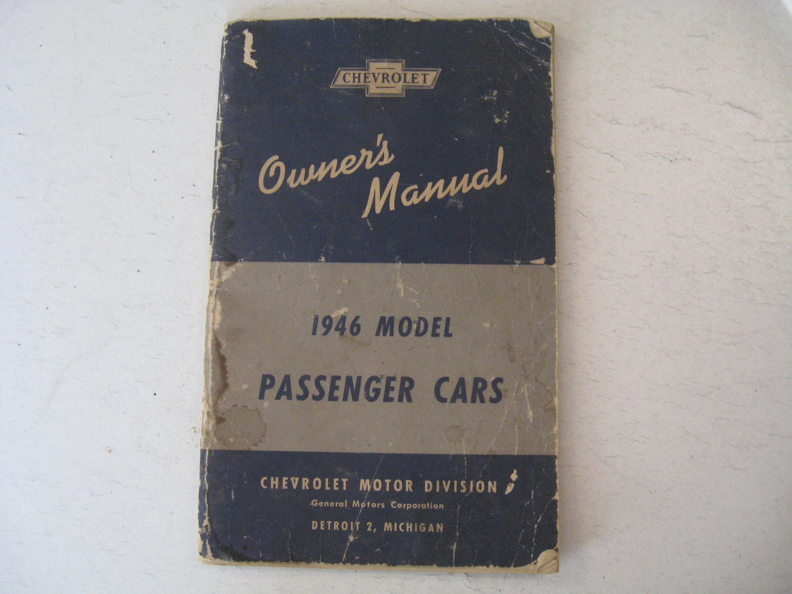 1946 Chevrolet Car Owners Manual
