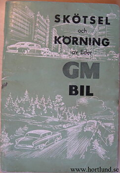 1964 GM Skötsel och Körning av Eder GM Bil aug.-63