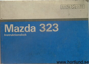 1990 Mazda 323 Instruktionsbok