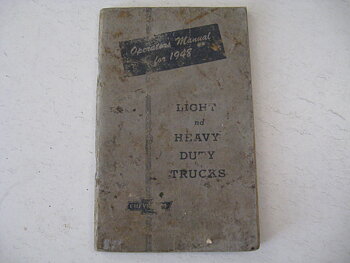 1948 Chevrolet Light and Heavy Duty Trucks Operators manual