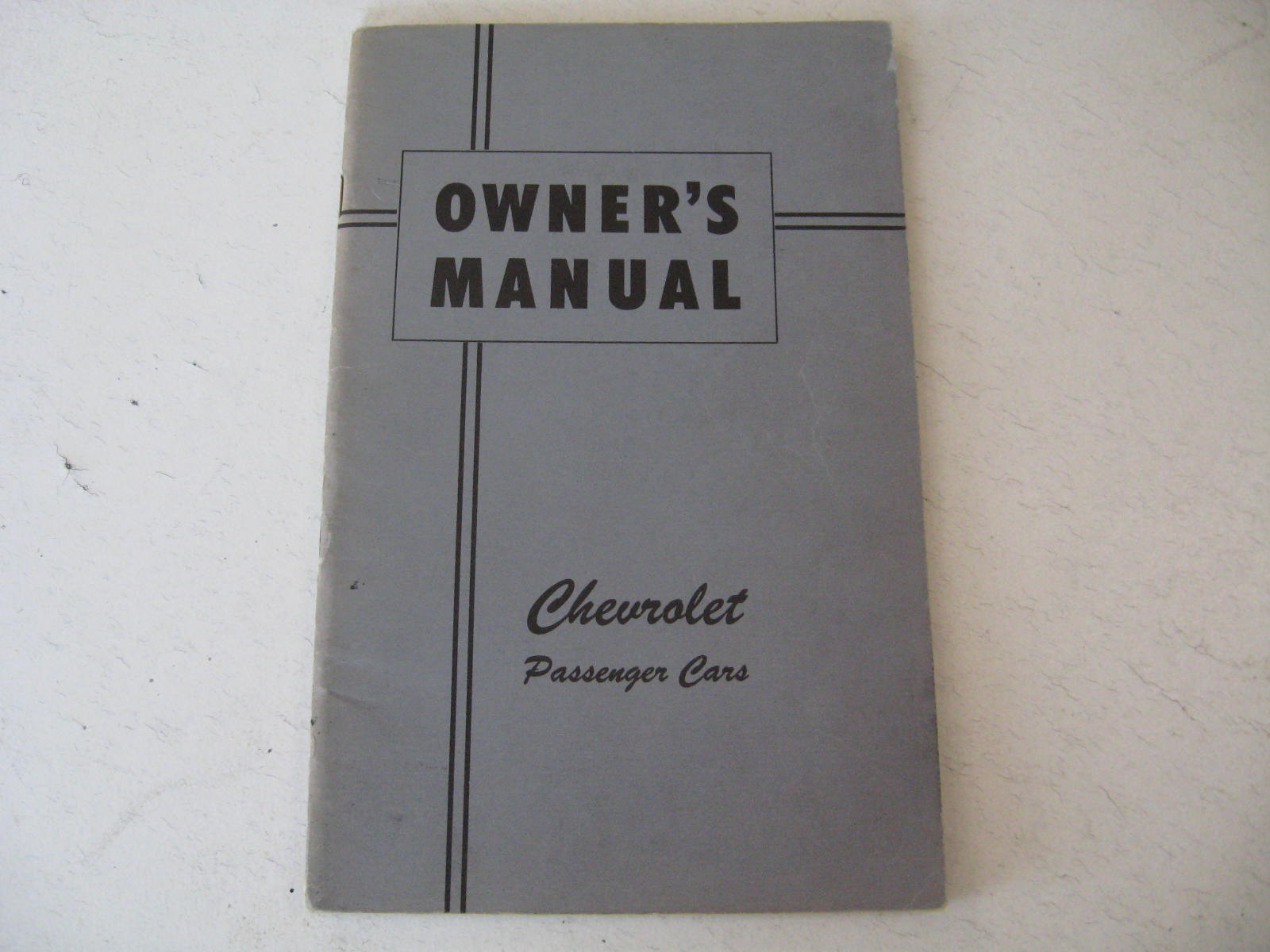 1948 Chevrolet Car Owners Manual Nytryck