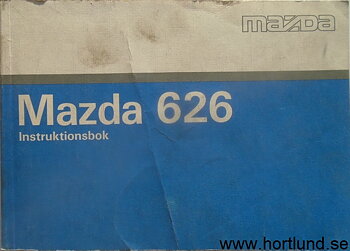 1990 Mazda 626 Instruktionsbok