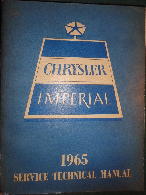 1965 Chrysler och Imperial Service Manual original