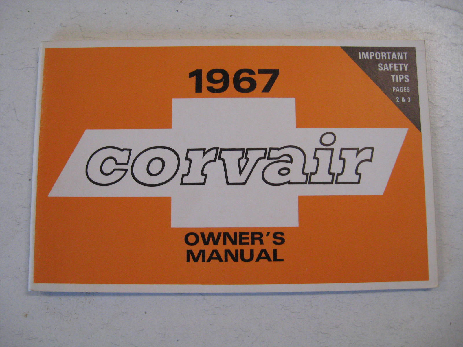 1967 Chevrolet Corvair Owners Manual