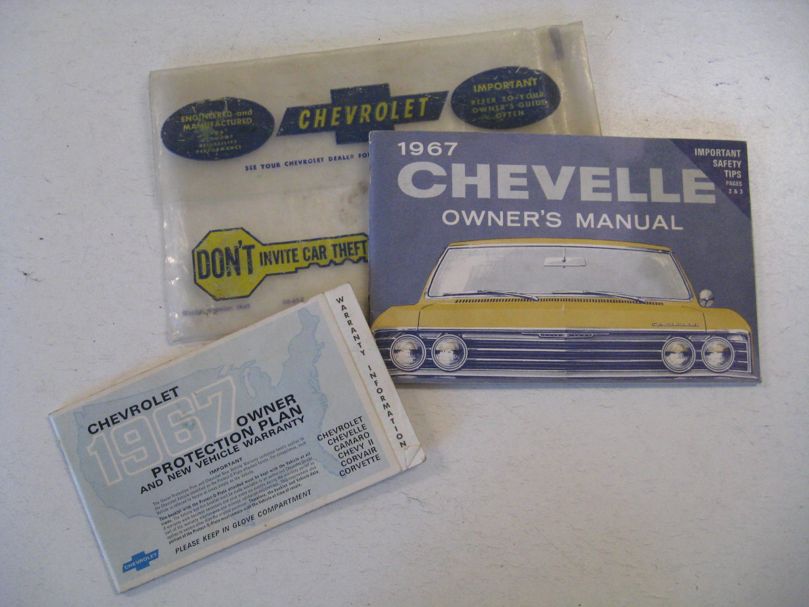 1967 Chevrolet Chevelle Owners Manual set