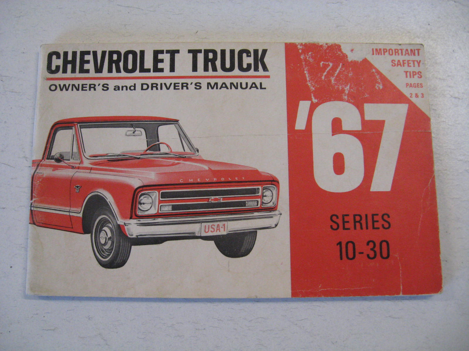 1967 Chevrolet Truck Owners Manual Series 10 - 30