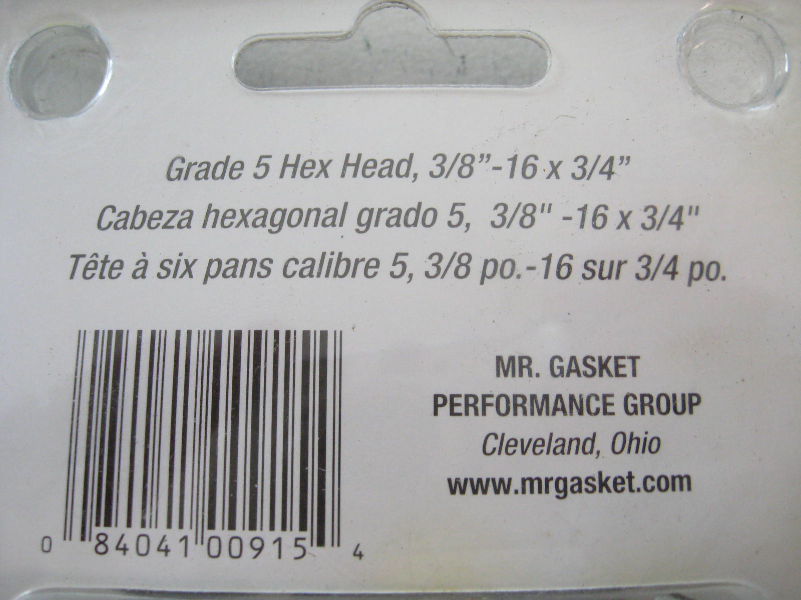 Head bolts Mr Gasket 915 - 2