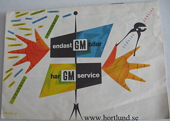 1954 GM svensk folder 